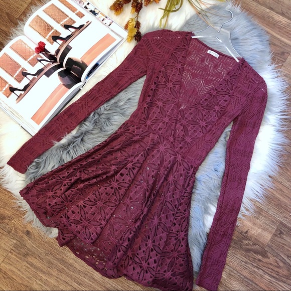Free People Dresses & Skirts - Free People Intimately All Over Lace Skater Dress